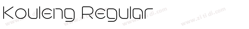 Kouleng Regular字体转换 Kouleng Regular字体转换